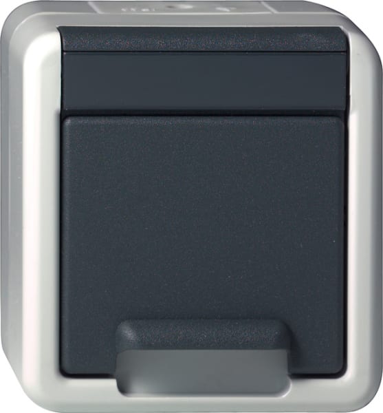 GIRA - SCHUKO-Steckd. KD WG AP Grau