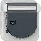GIRA - SCHUKO-Steckd. KD Bajonett + BSF WG AP Grau