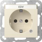 GIRA - SCHUKO-Steckd. Kontroll + BSF System 55 Cremeweiß