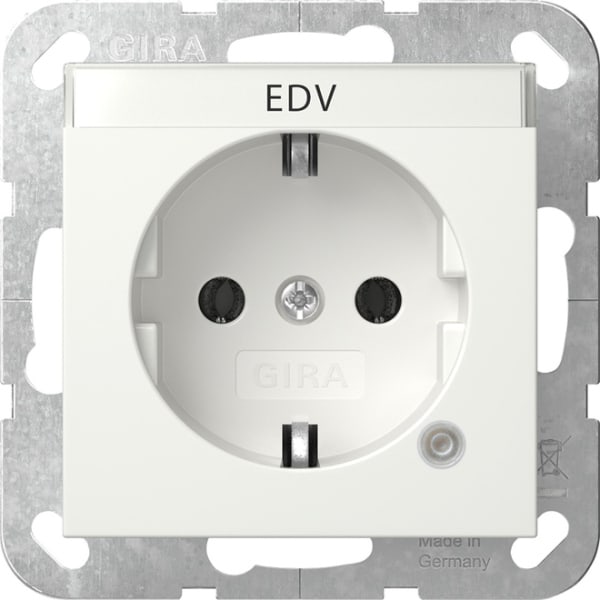GIRA - SCHUKO-Steckd. Kontroll + BSF System 55 Reinweiß m