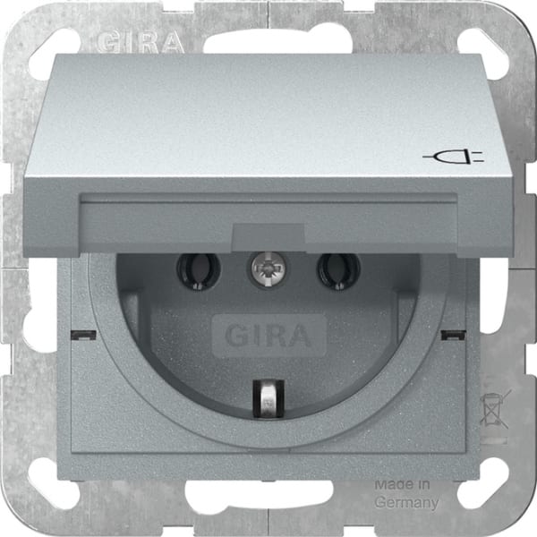 GIRA - SCHUKO-Steckd. KD System 55 F Alu