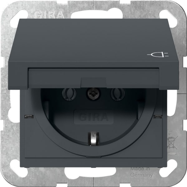GIRA - SCHUKO-Steckd. KD System 55 Anthrazit