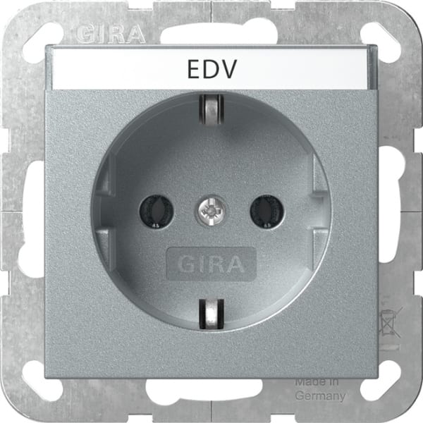 GIRA - SCHUKO-Steckd. BSF System 55 F Alu