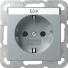 GIRA - SCHUKO-Steckd. BSF System 55 F Alu
