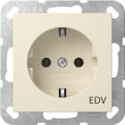 GIRA - SCHUKO-Steckd. Aufdruck EDV System 55 Cremeweiß