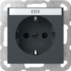 GIRA - SCHUKO-Steckd. BSF + SH System 55 Anthrazit