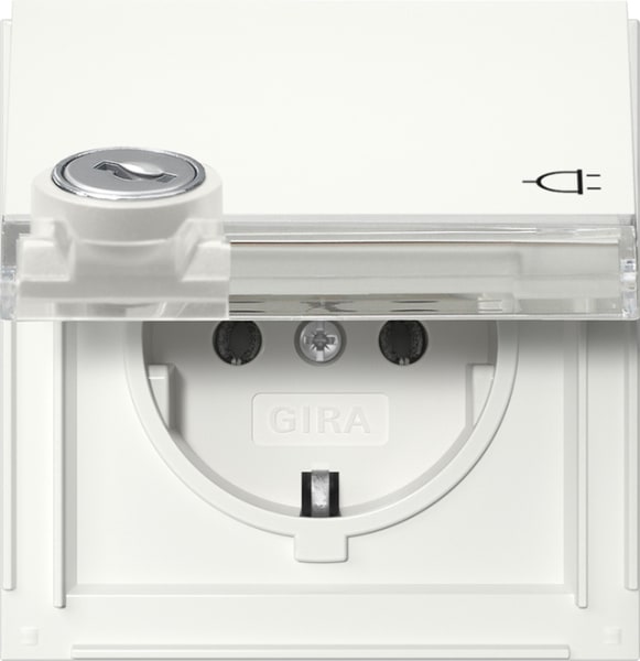 GIRA - SCHUKO-Steckd. KD Schloss sortiert + BSF Gira TX_44 Reinweiß