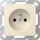 GIRA - Steckd. Erdstift + SH System 55 Cremeweiß