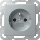 GIRA - Steckd. Erdstift + SH System 55 F Alu