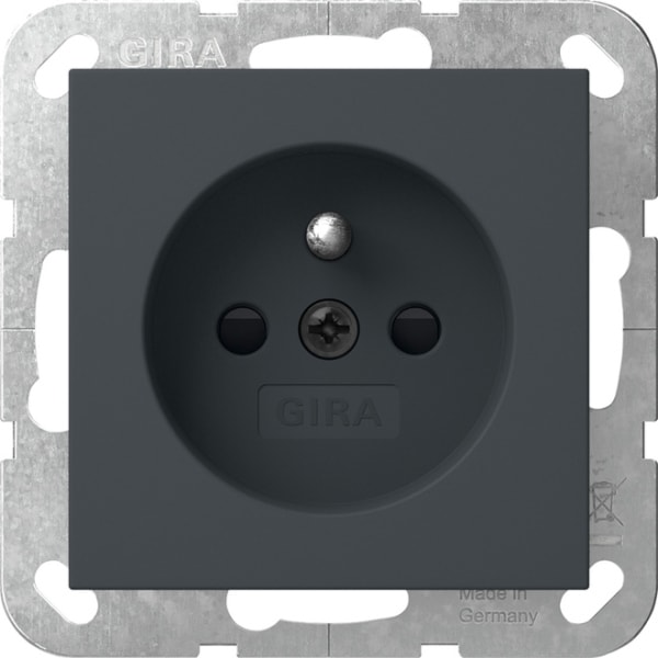 GIRA - Steckd. Erdstift + SH System 55 Anthrazit