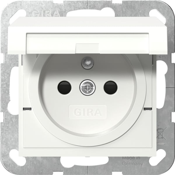 GIRA - Steckd. Erdstift KD + SH System 55 Reinweiß m