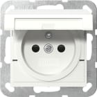 GIRA - Steckd. Erdstift KD + SH System 55 Reinweiß m
