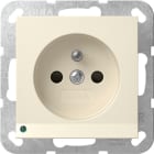 GIRA - Steckd. Erdstift LED-Leuchte + SH System 55 Cremeweiß