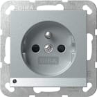GIRA - Steckd. Erdstift LED-Leuchte + SH System 55 F Alu