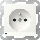 GIRA - Steckd. Erdstift LED-Leuchte + SH System 55 Reinweiß m