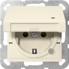 GIRA - SCHUKO-Steckd. KD Kontroll + SH System 55 Cremeweiß