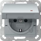 GIRA - SCHUKO-Steckd. KD Kontroll + SH System 55 F Alu
