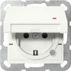 GIRA - SCHUKO-Steckd. KD Kontroll + SH System 55 Reinweiß m