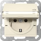 GIRA - SCHUKO-Steckd. KD BSF + SH System 55 Cremeweiß