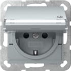 GIRA - SCHUKO-Steckd. KD BSF + SH System 55 F Alu