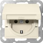 GIRA - SCHUKO-Steckd. KD + SH SRK System 55 Cremeweiß