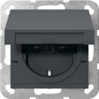 GIRA - SCHUKO-Steckd. KD + SH SRK System 55 Anthrazit
