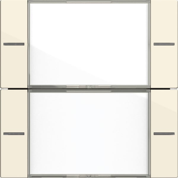 GIRA - Wippenset 2f Beschriftungsfeld Tastsensor 4 System 55 Klar/Cremeweiß