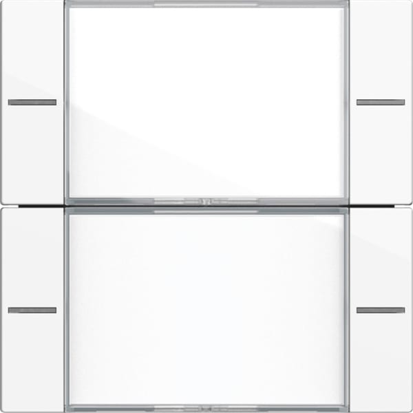 GIRA - Wippenset 2f Beschriftungsfeld Tastsensor 4 System 55 Klar/Reinweiß