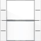 GIRA - Wippenset 2f Beschriftungsfeld Tastsensor 4 System 55 Klar/Reinweiß