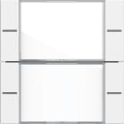 GIRA - Wippenset 2f Beschriftungsfeld Tastsensor 4 System 55 Klar/Reinweiß matt