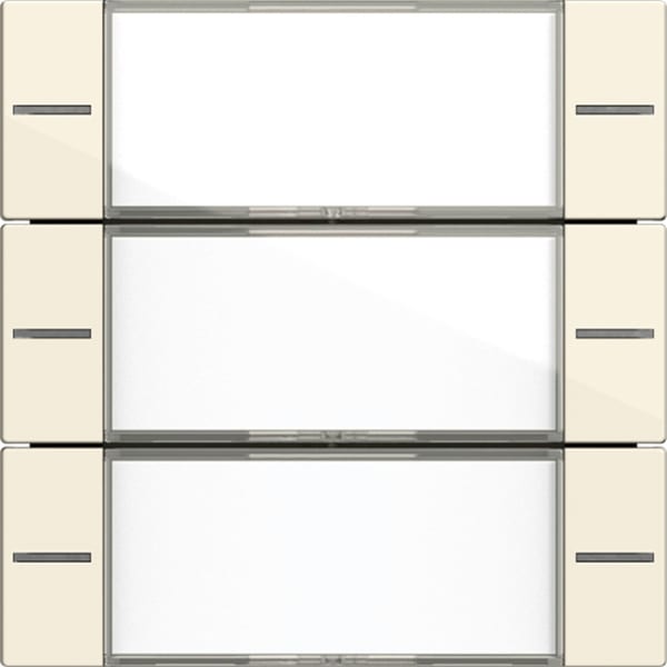 GIRA - Wippenset 3f Beschriftungsfeld Tastsensor 4 System 55 Klar/Cremeweiß