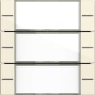 GIRA - Wippenset 3f Beschriftungsfeld Tastsensor 4 System 55 Klar/Cremeweiß