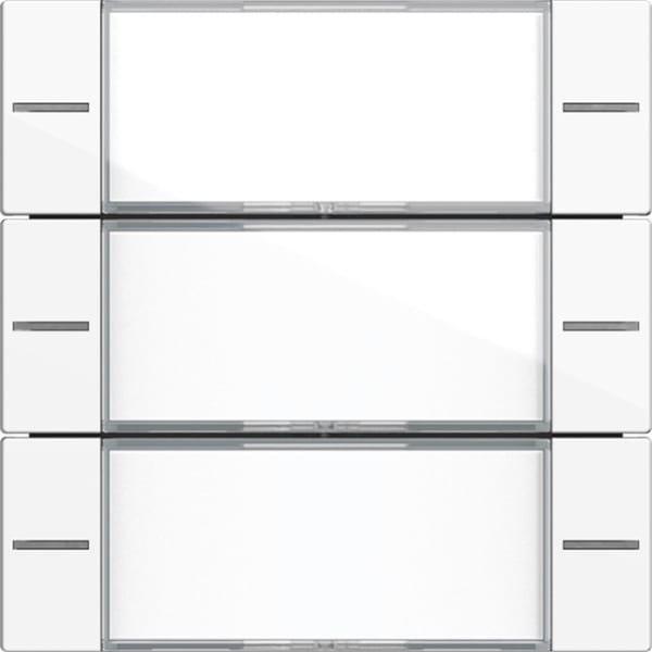 GIRA - Wippenset 3f Beschriftungsfeld Tastsensor 4 System 55 Klar/Reinweiß
