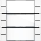 GIRA - Wippenset 3f Beschriftungsfeld Tastsensor 4 System 55 Klar/Reinweiß