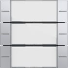 GIRA - Wippenset 3f Beschriftungsfeld Tastsensor 4 System 55 Klar/Farbe Alu