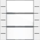 GIRA - Wippenset 3f Beschriftungsfeld Tastsensor 4 System 55 Klar/Reinweiß matt