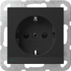 GIRA - SCHUKO-Steckd. LED-Leuchte + SH System 55 Schwarz m