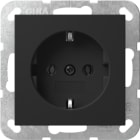 GIRA - SCHUKO-Steckd. SRK System 55 Schwarz m