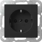 GIRA - SCHUKO-Steckd. SH SRK System 55 Schwarz m