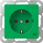 GIRA - SCHUKO-Steckd. SV System 55 Grün