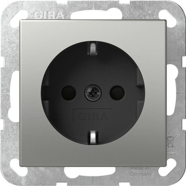 GIRA - SCHUKO-Steckd. System 55 Edelstahl