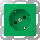 GIRA - SCHUKO-Steckd. 30° + SH SV System 55 Grün