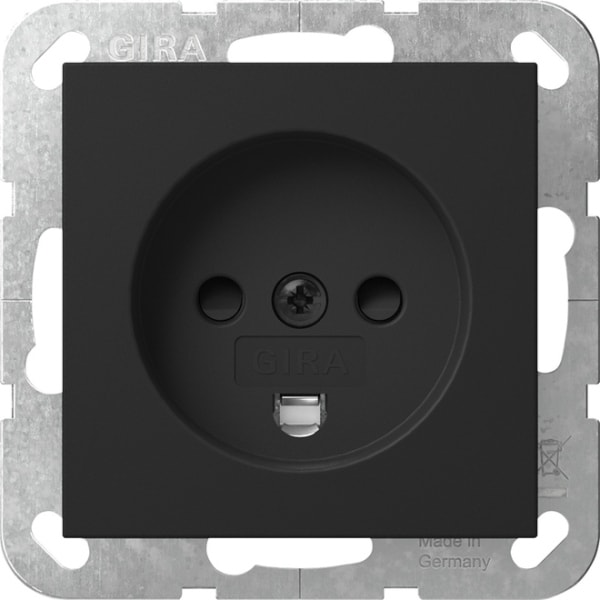 GIRA - Steckd. Dänisch SH System 55 Schwarz m