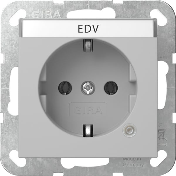 GIRA - SCHUKO-Steckd. Kontroll + BSF System 55 Grau m