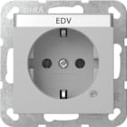 GIRA - SCHUKO-Steckd. Kontroll + BSF System 55 Grau m