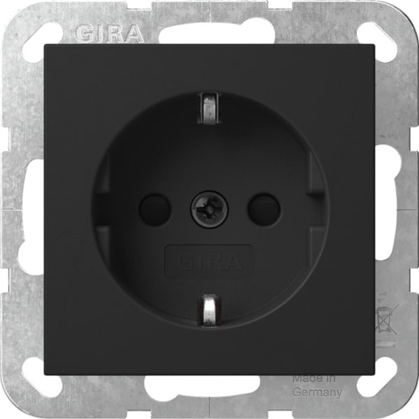 GIRA - SCHUKO-Steckd. SH System 55 Schwarz m