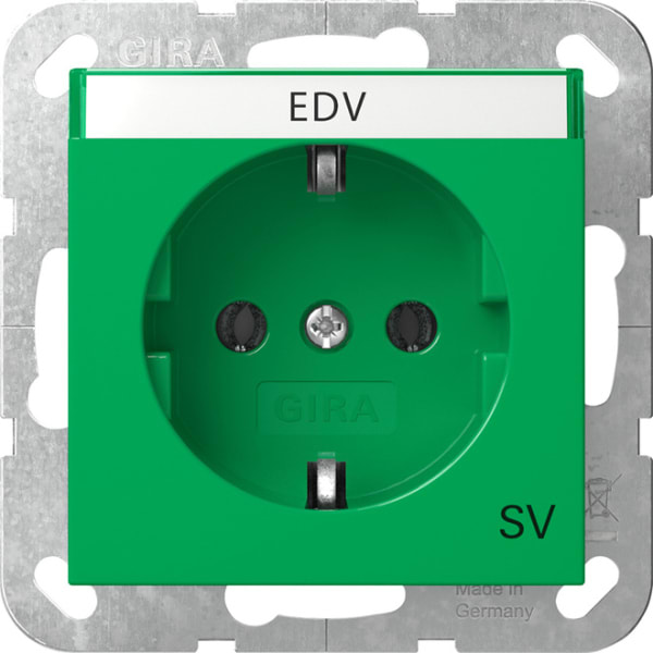 GIRA - SCHUKO-Steckd. BSF SV System 55 Grün