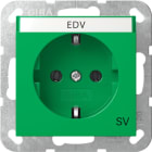 GIRA - SCHUKO-Steckd. BSF SV System 55 Grün
