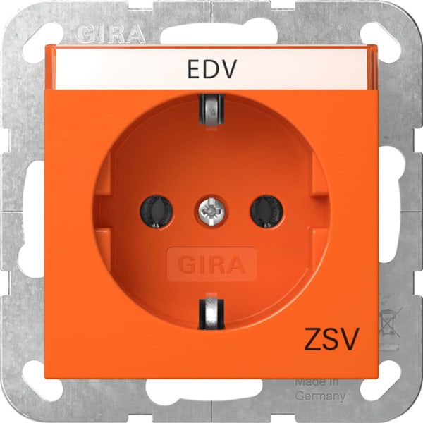 GIRA - SCHUKO-Steckd. BSF ZSV System 55 Orange