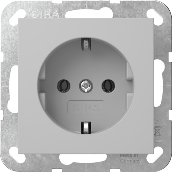 GIRA - SCHUKO-Steckd. o.Kr. System 55 Grau m